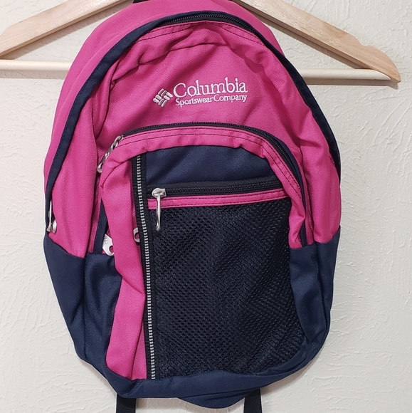 Kids Columbia pink backpack day pack hiking